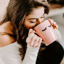 Load image into Gallery viewer, Eyelashes Coffee Mug