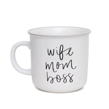 Load image into Gallery viewer, "Wife Mom Boss" Campfire Coffee Mug