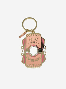 "Press for Champagne" Keychain
