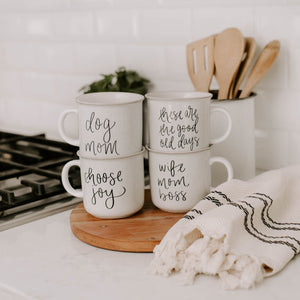 "Wife Mom Boss" Campfire Coffee Mug